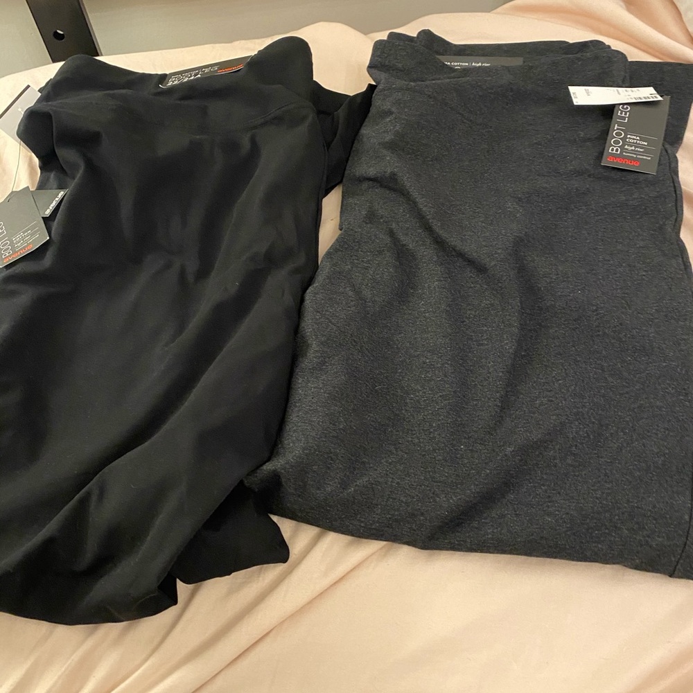 NWT Avenue Boot Leg Pants -Set of 2 size 22/24A